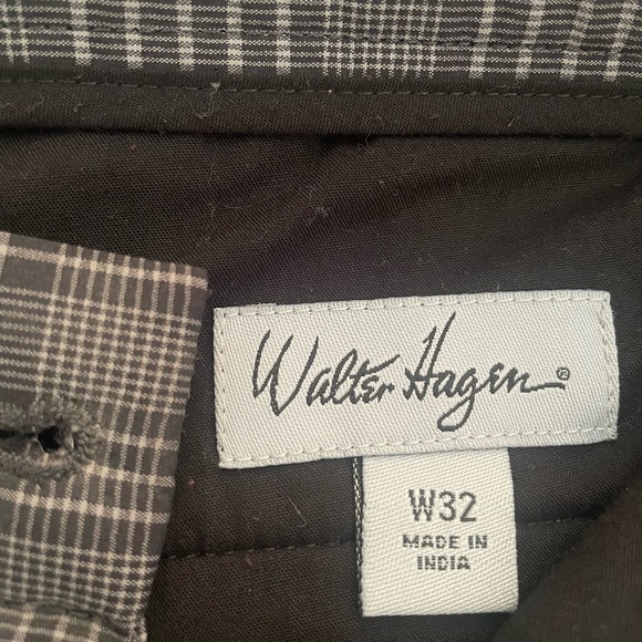 Walter Hagen Golf Expedition Shorts Outdoor Mens Size 32 grey and black Plaid - Picture 4 of 5